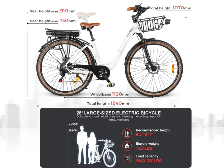 RS-A07 250W Step-through City E-bike