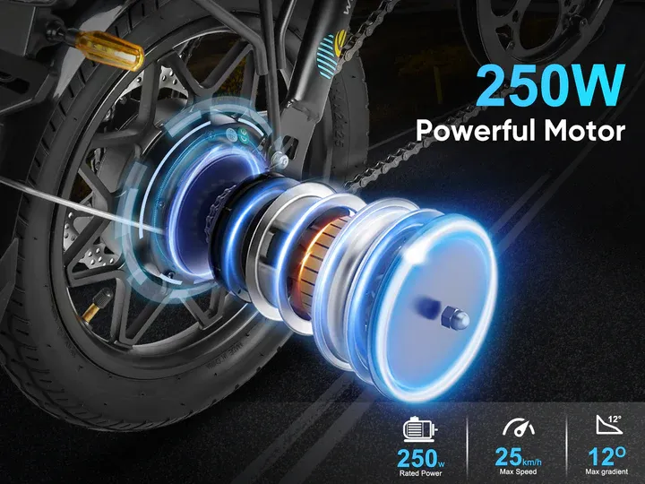 YINYU14 250W Compact Folding E-Bike
