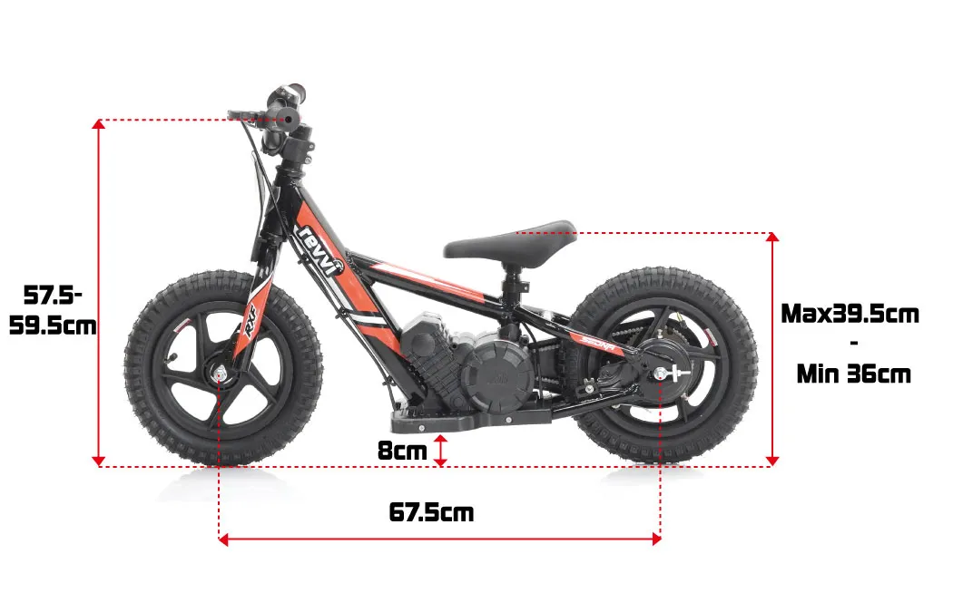 Revvi 16” Plus Kids Electric Balance Bike (With Suspension)